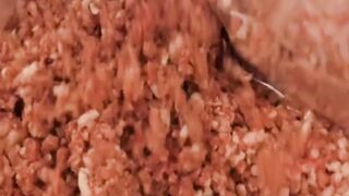 Cooking yummy American style Bacon double cheeseburger recipe