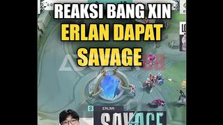 Ekspresi Bang Xin liat Granger-nya Erlan dapet savage lawan Dewa United