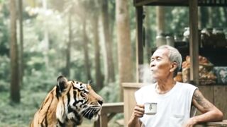 kakek dan james macan nya