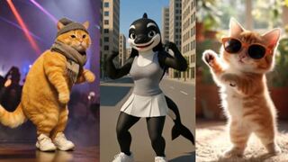 Funny dancing cat Baby Shark - Funny cat - Dancing cat - Cute cat - HANA KIDS
