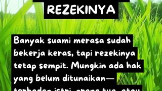 SUAMI YANG TAK KUNJUNG DILAPANGKAN REZEKINYA