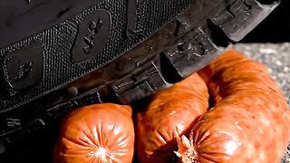 ASMR Car Crushing sausage