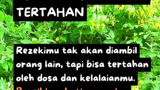 REZEKI TAK AKAN TERTUKAR, TAPI BISA TERTAHAN