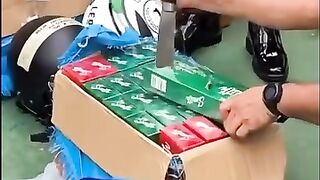 Pemusnahan rokok ilegal