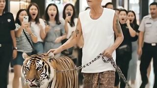 Grandpa Takes a Tiger and Crocodile to the Mall!