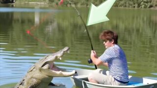 This man dared to fight a crocodile