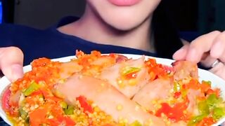 Makan cumi full cabe mantap