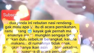 Dua janda ini rebutan nasi rendang di acara pernikahan astaghfirullah