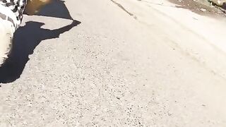 Skating on road