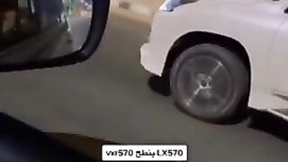 Toyota Land Cruiser vs Lexus LX 570 Drag Race by Carsoffcial