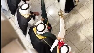 Arbic cultural dance in bahrain city center