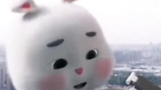 Cute green rabbit Tiktok -Bunny Rabbit what is this!