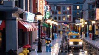 Night Lights in LEGO City   Cinematic LEGO Short Film