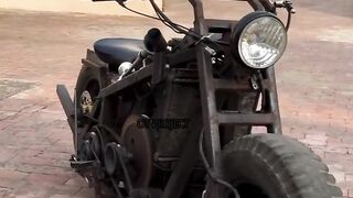 Sangat kreativ mesin traktor diesel dimodifikasi jadi motor