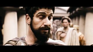 This Is Sparta! scene from 300 (2006) in 4K resolution.
