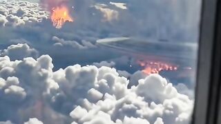 fire hiding behind the clouds