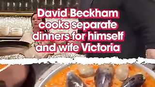 David Beckham cooks separate dinners for himself and wife Victoria Beckham