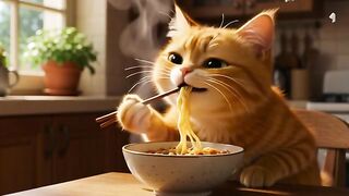 Makan mie instan