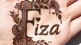 Your name mahndi design