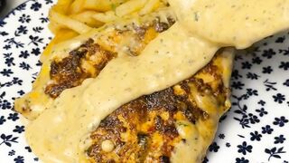 Creamy Lemon chicken with garlic sauce