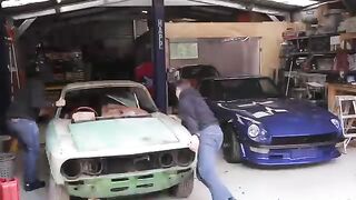 Abandoned under a tree to Ferrari engine complete Alfa restomod in 15minutes - The Alfarrari