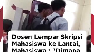 Dosen Lempar Skripsi, Mahasiswa Universitas Nias Ngamuk di Kelas!