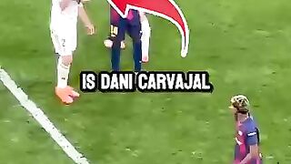 Why is Dani Carvajal is trying to fight an 18 year old after the El Classico