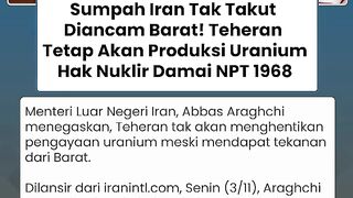 Unfazed! Foreign Minister Araghchi Vows Tehran Will Continue Uranium Production Despite Western Threats