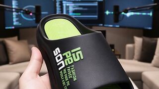 Dejavu Sandal Pria Kekinian Slip On Jelly Elastis Ringan Sandal Slop Pria HSN226 - Putih