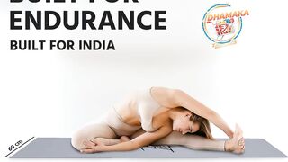 Lifelong LLYM92 Yoga mat for Women Men EVA Material 4mm Grey Anti Slip for Gym Workout bachat