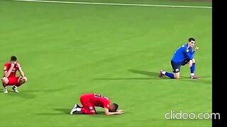 Serbian football team head coach dies during match, players cry on the field