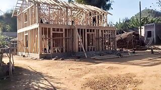 Building a House in the village.