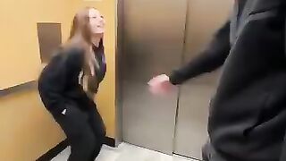 Jump in the elevator and got stuck