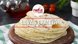 SADECE 3 MALZEMELİ Kolay Lavaş Ekmeği Günlerce Aynı Tazelik