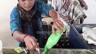 Friendly Lady Sells Soda Drink - Indian Street Food