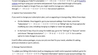 Manage Fubo tv subscription