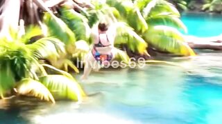 Fun At Water Fall