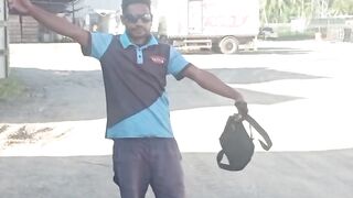 After work and ready to go home