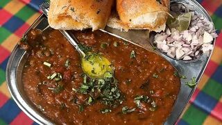 Pav Bhaji is a popular Indian fast-food dish originating from Mumbai