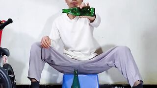 The Magic of Balance! Stacking Bottles  a Bike with Incredible Precision