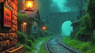 The tracks lead into fog, the rain never ends, and the past hangs like mist in the air.