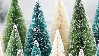 Colourful Christmas tree made of artificial wood