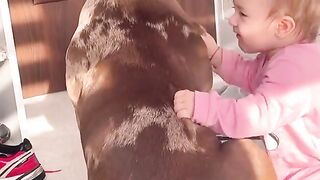 BABY AND DOG