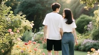couple walking in the park