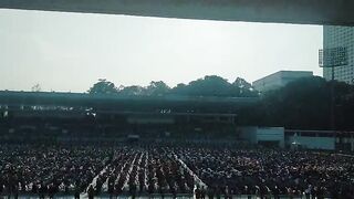 The Moment Pope Francis arrival in Indonesia