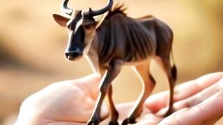 Adorable Baby Wildebeest Try to Walkshorts cuteanimals animals viralvideo viral viralshorts