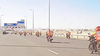 Bike riders in gulf country