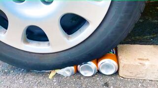 FANTA BALLOON VS CAR, Coca Cola Zero, PowerAde, Fanta, Sprite, Fruko e Mentos Different Undergroun