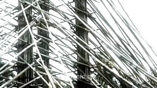 Jembatan Bambu di Jawa 1920an,