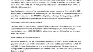 Cash app refund